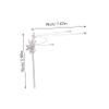 Retro Alloy Hair Bun Pin, Silver view 2