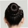 Retro Alloy Hair Bun Pin, Silver view 4