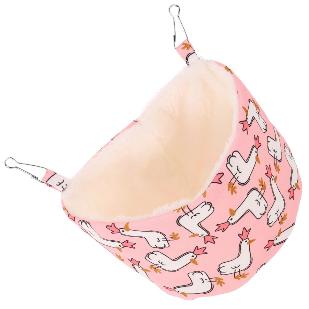 VANZACK Pink Hammock for Hamster Cages, Cozy Small Animal Bed