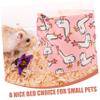 VANZACK Pink Hammock for Hamster Cages, Cozy Small Animal Bed view 4