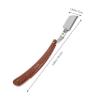 STOBAZA Professional Straight Razor with Wood Design, Ergonomic Handle, Cover for Men, Barbershops and Travel view 2