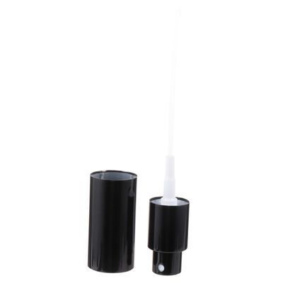 Black Fine-Mist Plastic Spray Heads for Bottles, 10 Pieces