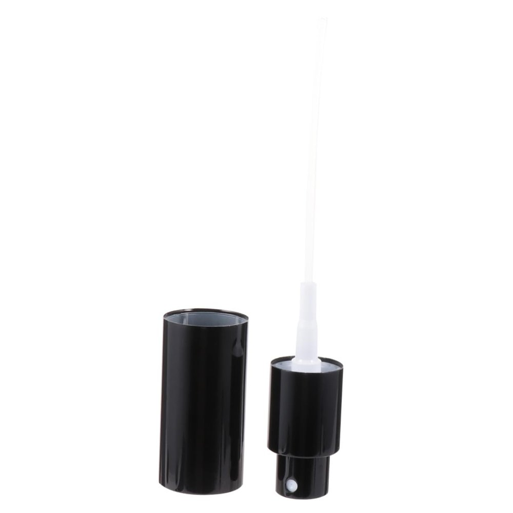 Black Fine-Mist Plastic Spray Heads for Bottles, 10 Pieces