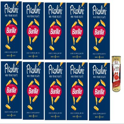 Italian Gourmet Piccolini Mini Penne Rigate Pasta, 10 x 500 g