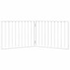Gecheer Folding Dog Gate, 2 Panels, White, 160 cm, Poplar Wood view 4