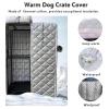 MIDUOLAI Waterproof Insulated Dog Crate Cover, Silver, 78 x 55 x 95 cm view 3