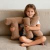 Letter Pillow J, 40 x 35 x 10 cm, Plush Decorative Cushion view 3