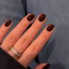 KQueenest Dark Brown Cat-Eye Short Coffin Press-On Nails, 30-Piece Set view 2