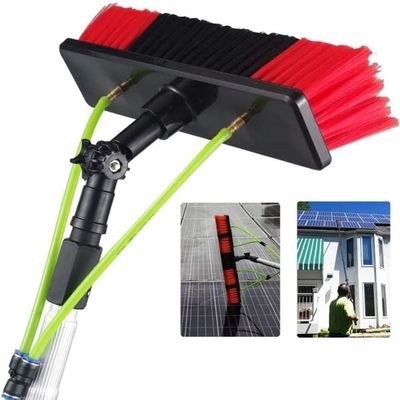 DJXLMN Window Cleaning Pole Set with Water-Fed Brush for Solar Panel and Photovoltaic Maintenance