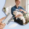 Cat Grooming Comb, Metal Comb for Matted Fur and Shedding | Detangling Brush for Hair Removal on the Go view 2