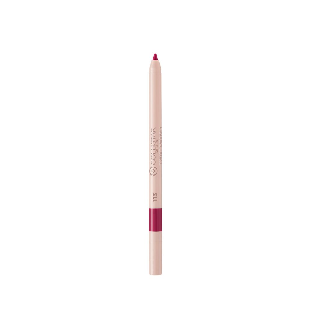 Collistar Twist Design Automatic Lip Liner, Long-Wearing, Waterproof, Soft-Matte Finish, N 113 Autumn Berry, 0.4 g