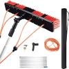 DJXLMN Glass Cleaning Brush with Telescopic Pole Kit for Solar Panels and Windows view 1