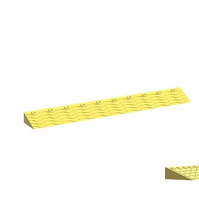 Non-Slip Threshold Ramp, 2 cm High, Yellow