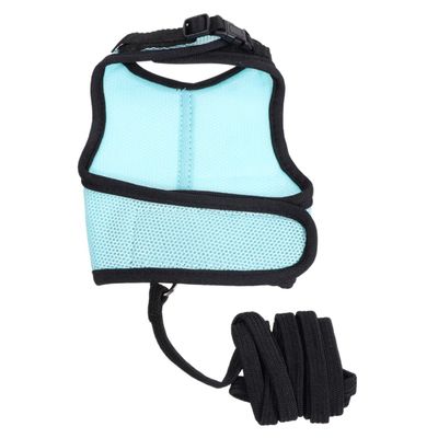 Levemo Nylon Rabbit Leash with Waterproof Soft Harness - Blue L