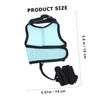Levemo Nylon Rabbit Leash with Waterproof Soft Harness - Blue L view 2