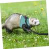 Levemo Nylon Rabbit Leash with Waterproof Soft Harness - Blue L view 3