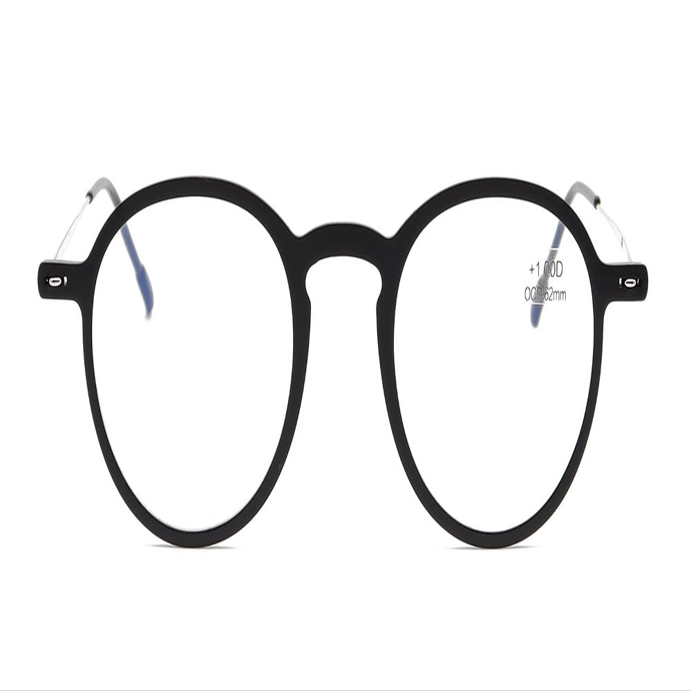 IEYELUUK Flat Reading Glasses, Durable Travel Reading Aid, +3.0