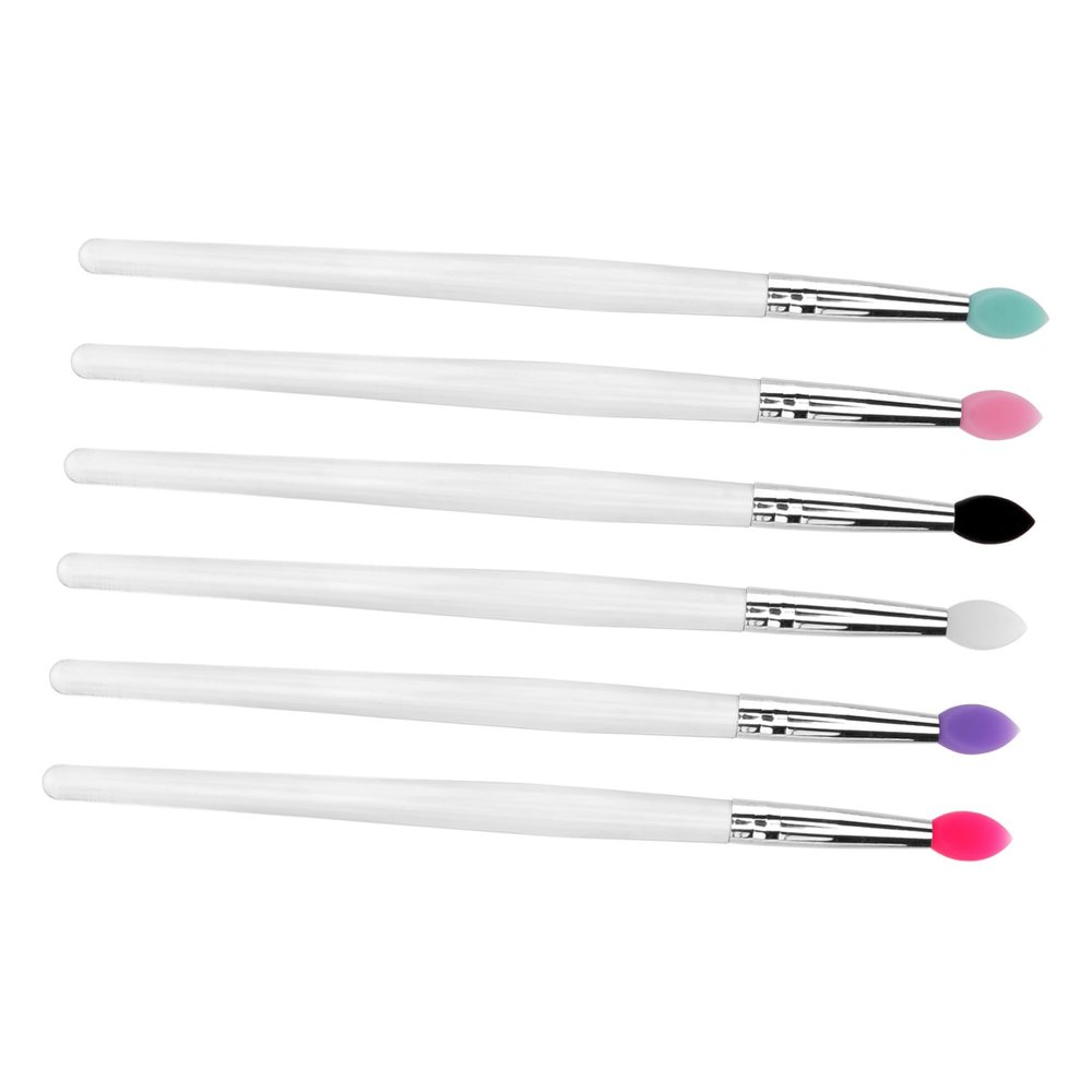COLLBATH 6-Piece Silicone-Coated Eyeshadow Brush Set