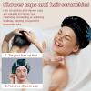 Eslifey Reusable Shower Caps with Hair Ties for Women, Waterproof, for Long Hair, Koalas on Trees, 2-Pack view 2