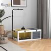 PawHut Turtle House Enclosure with Adjustable Lamp Holder, Gray view 2