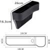 2-Piece Car Seat Gap Organizer for Volvo C30 2006–2012 view 2