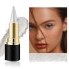 Waterproof Black Gel Eyeliner Pencil with Stamp, Quick-Drying, Long-Lasting (Silver) view 2