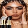 Waterproof Black Gel Eyeliner Pencil with Stamp, Quick-Drying, Long-Lasting (Silver) view 3