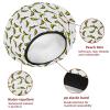 Eslifey 2-Pack Reusable Shower Caps with Hair Ties for Women, Waterproof Elastic Caps for Long Hair, Pink Spring Flower view 4
