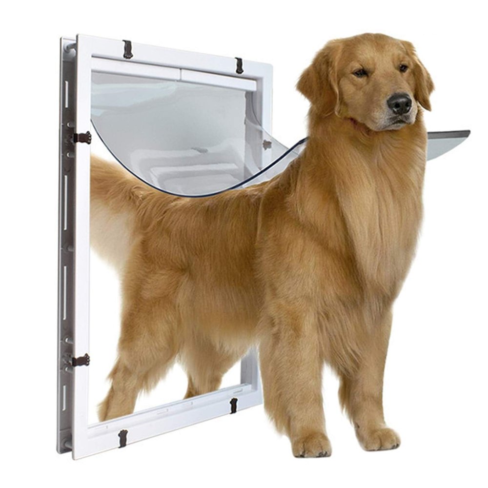 Dog Door with Extra-Large Opening for Golden Retrievers, Huskies, and Large Dogs
