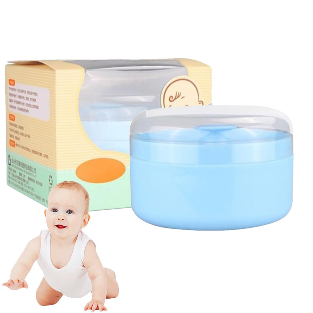 Body Powder Puff Brush and Container