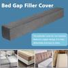 Linen Cover for Foam Mattress Gap Filler, Zippered, Washable, Light Blue, 100 x 5 x 20 cm view 3
