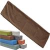 Rectangular Foam Bed Gap Filler Cover, Linen, Zippered, Washable, Coffee, 90 x 5 x 10 cm view 1