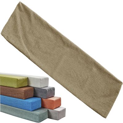 Linen Cover for Mattress Gap Filler, Khaki, 100 x 10 x 20 cm