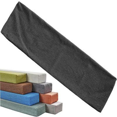 Foam Strip Protective Cover, Mattress Extension and Bed Gap Filler Cover, Linen with Zipper, Washable, Dark Gray, 160 x 5 x 10 cm