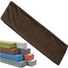 Rectangular Linen Mattress Gap Filler Cover with Zipper, Washable, Dark Coffee, 135 x 10 x 25 cm view 1