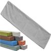 Linen Cover for Foam Bed Gap Filler and Mattress Extension, Zippered, Washable, Light Gray, 135 x 10 x 20 cm view 1