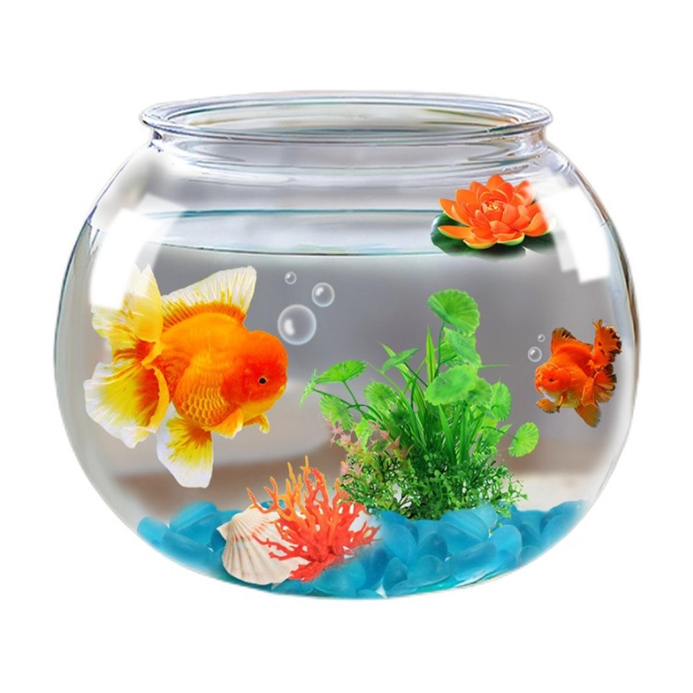 Bubble-Shaped Shatter-Resistant Aquarium Fish Bowl for Home and Party Table Decor