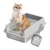 Stainless Steel Cat Litter Box, Leak-Resistant, Nonstick, Small to Medium view 1