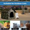 Outdoor Cat House, Windproof and Non-Slip view 2