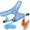 HEEPDD Adjustable Pet Chicken Leash Harness, Blue Pineapple view 2