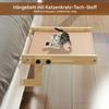 Wooden Cat Window Perch for Kittens, No Drilling Required view 2