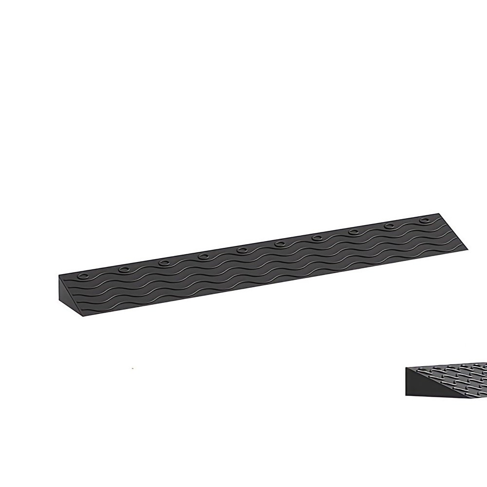 Non-Slip Threshold Ramp, 10 cm/4 in High, Black