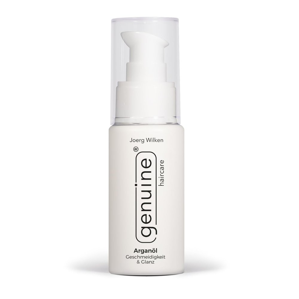 genuine haircare Argan Oil | Premium Hair Oil with Argania Spinosa | Salon Finish for Shine, Smoothness & Frizz Protection | Wet & Dry Hair | Featherlight, Vegan | All Hair Types | 50 ml