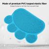 Non-Slip Cat Litter Mat, Soft PVC Indoor Floor Mat (Blue) view 2