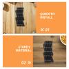 NUOBESTY 2-Piece PP Dog Car Barrier, Adjustable Black Pet Window Grille for Cars and Trucks view 3