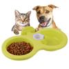 Qcwwy Double Hanging Pet Bowl - Green view 2