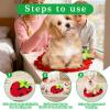 1Pc Red Non-Slip Snuffle Mat for Dogs - 35 * 45 cm view 4