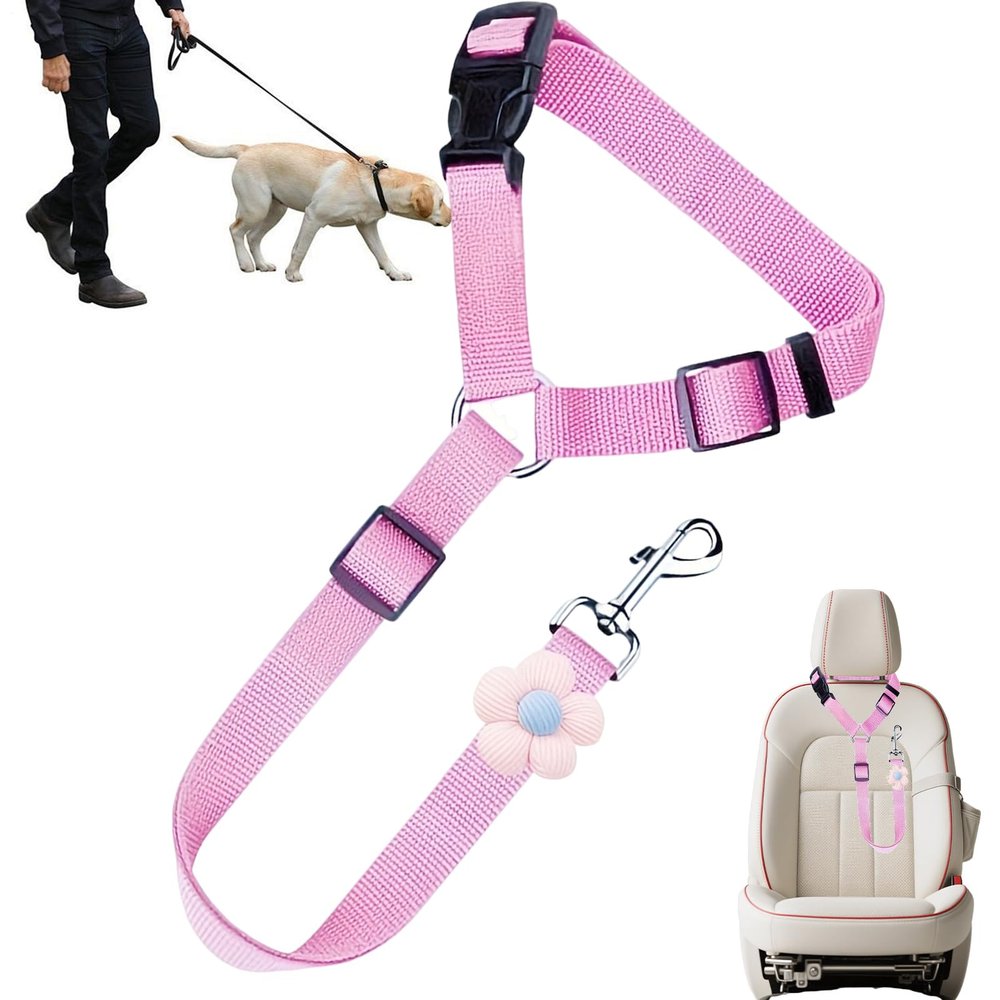 Retractable Dog Seat Belt, Durable Accessory
