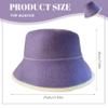 Natural Wool Sauna Hat, Absorbent Felt, Heat-Resistant, Purple, for Women view 3