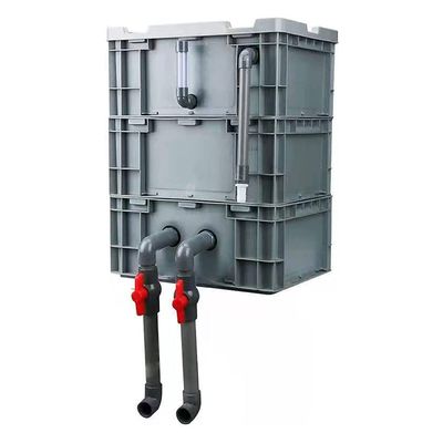 Large Aquarium Filter, 3-Stage External System, Blue, Size 60